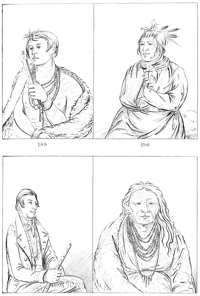 Potowatomies e Kaskasias, 1841 da Myers and Co