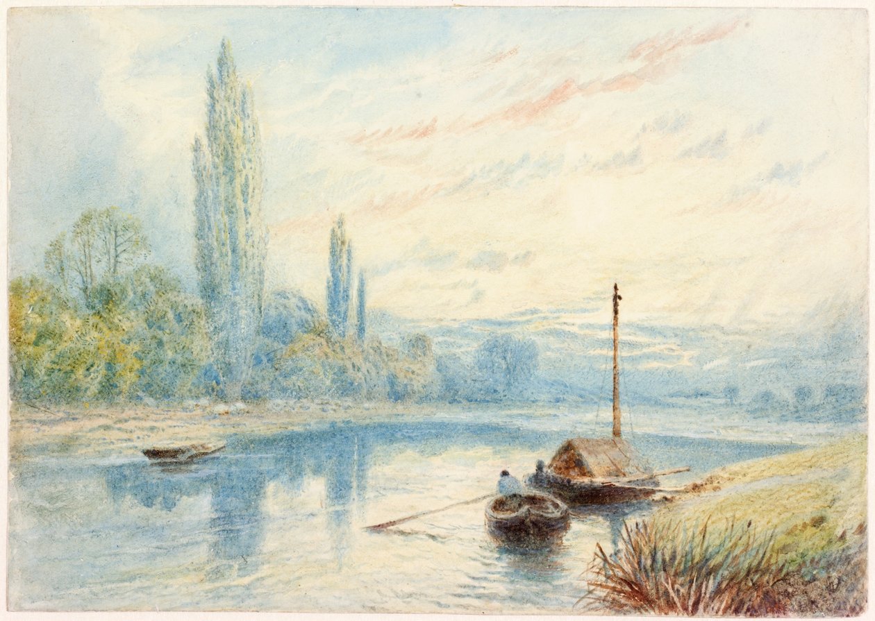 Scena fluviale da Myles Birket Foster
