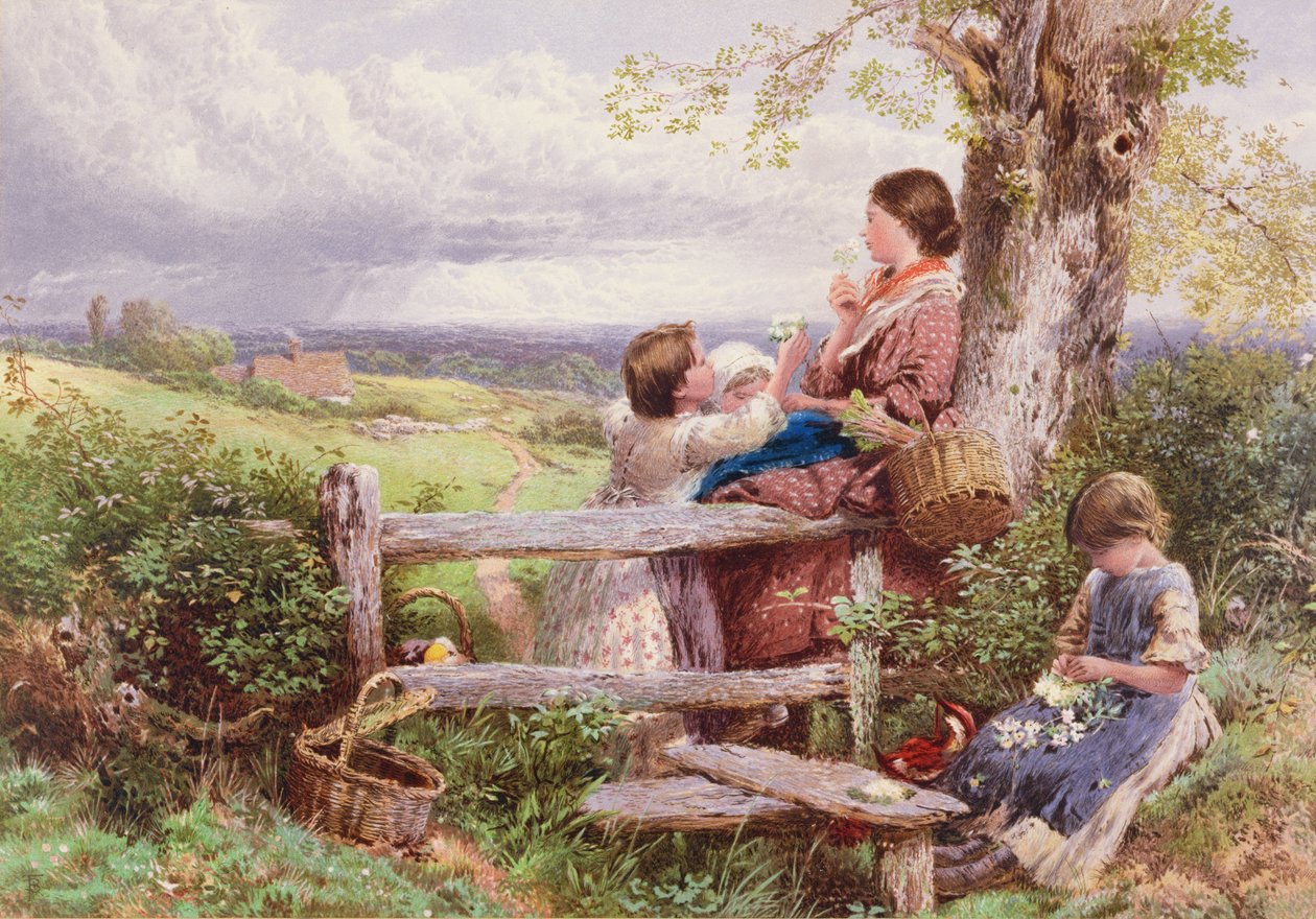 Il cancello rustico da Myles Birket Foster