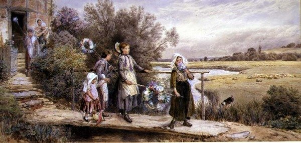 Andando alla Fiera da Myles Birket Foster