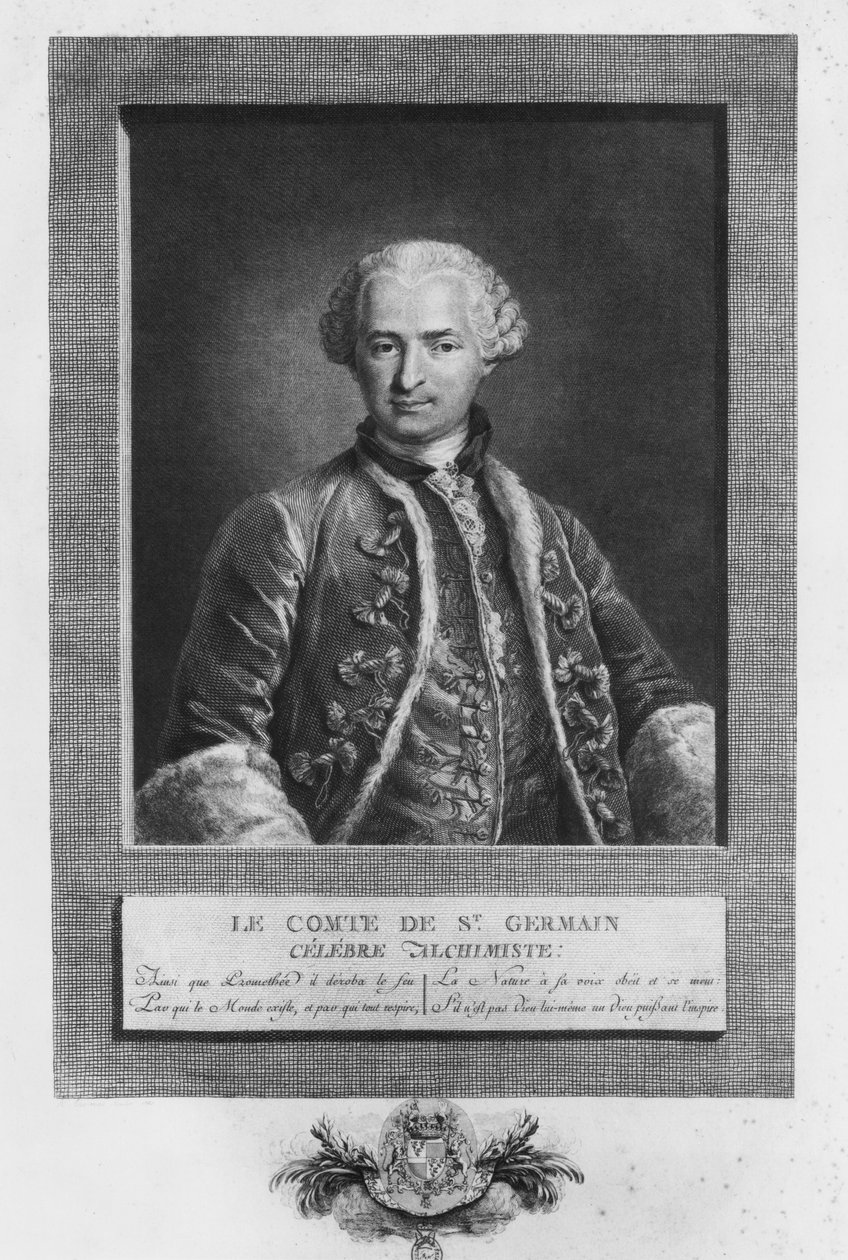 Conte di St. Germain, famoso alchimista, 1783 da N. Thomas