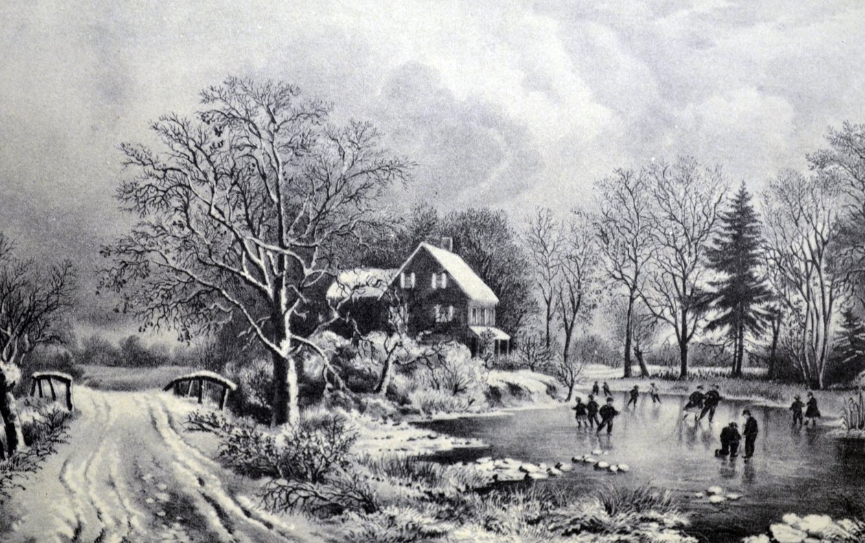 Inizio inverno da N. and Ives, J.M. Currier