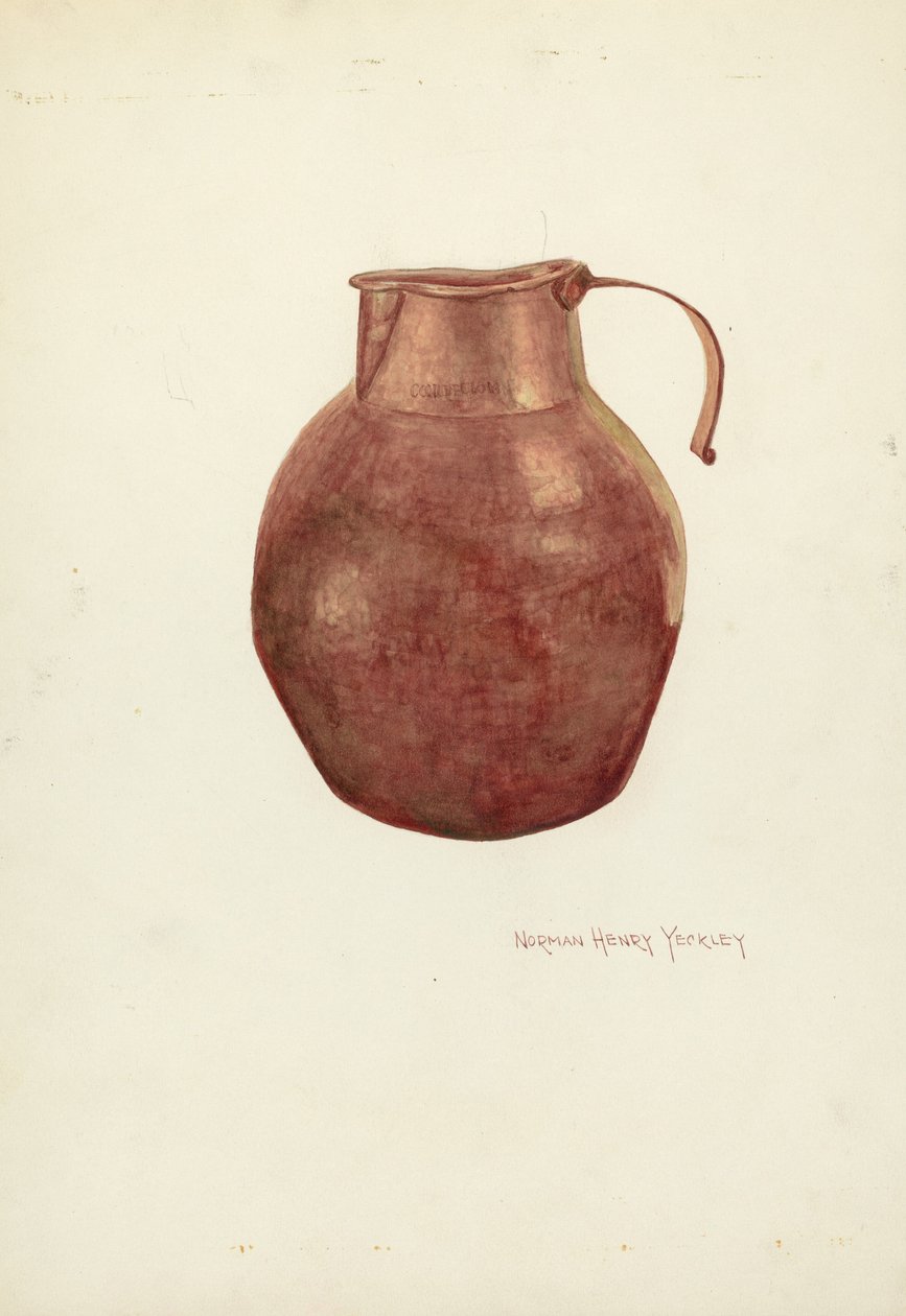 Brocca di rame da N.H. Yeckley