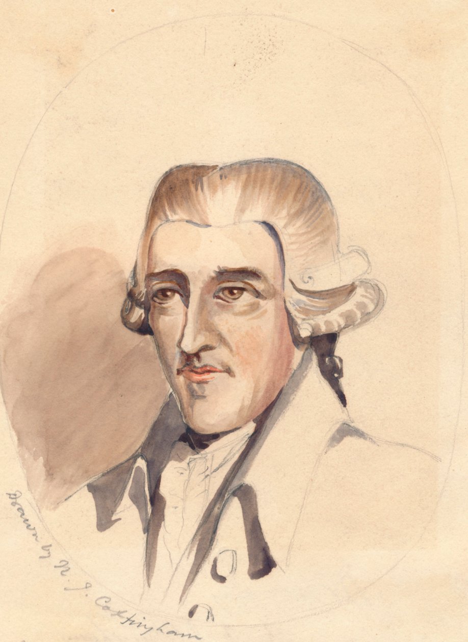 Dr John Walker, compilatore del dizionario da N J Cottingham