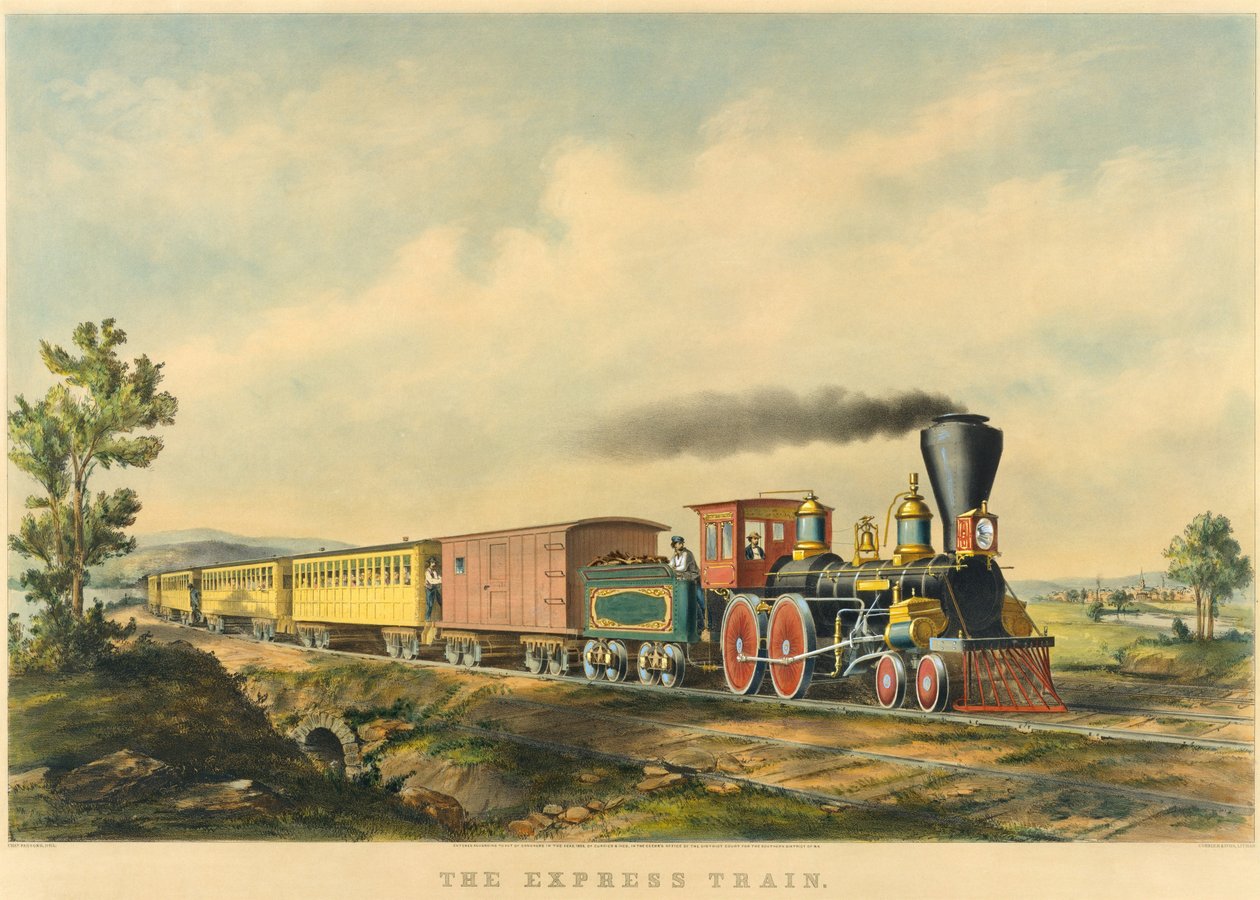 Treno espresso da Currier and Ives