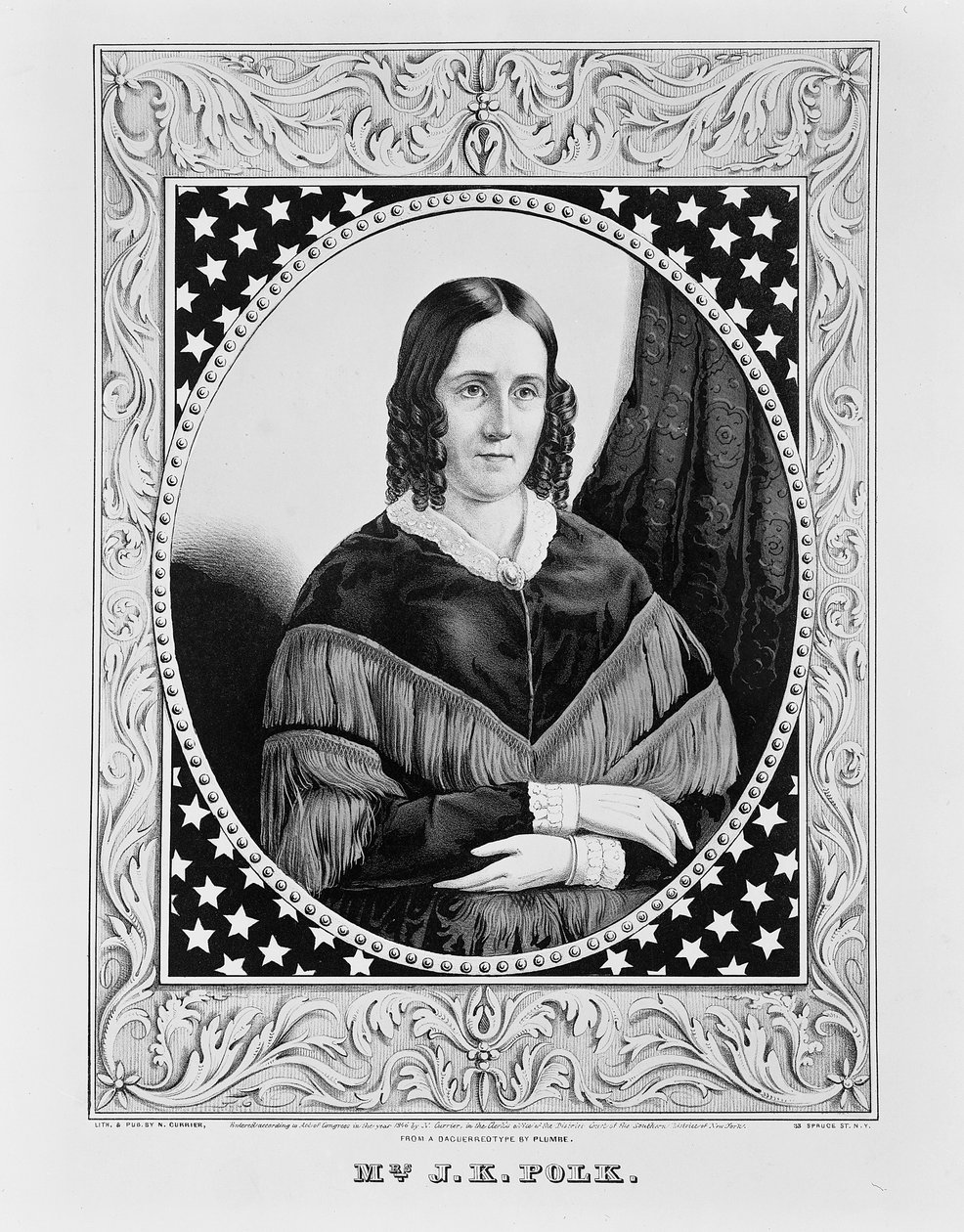 Sara Polk da N. and Ives, J.M. Currier