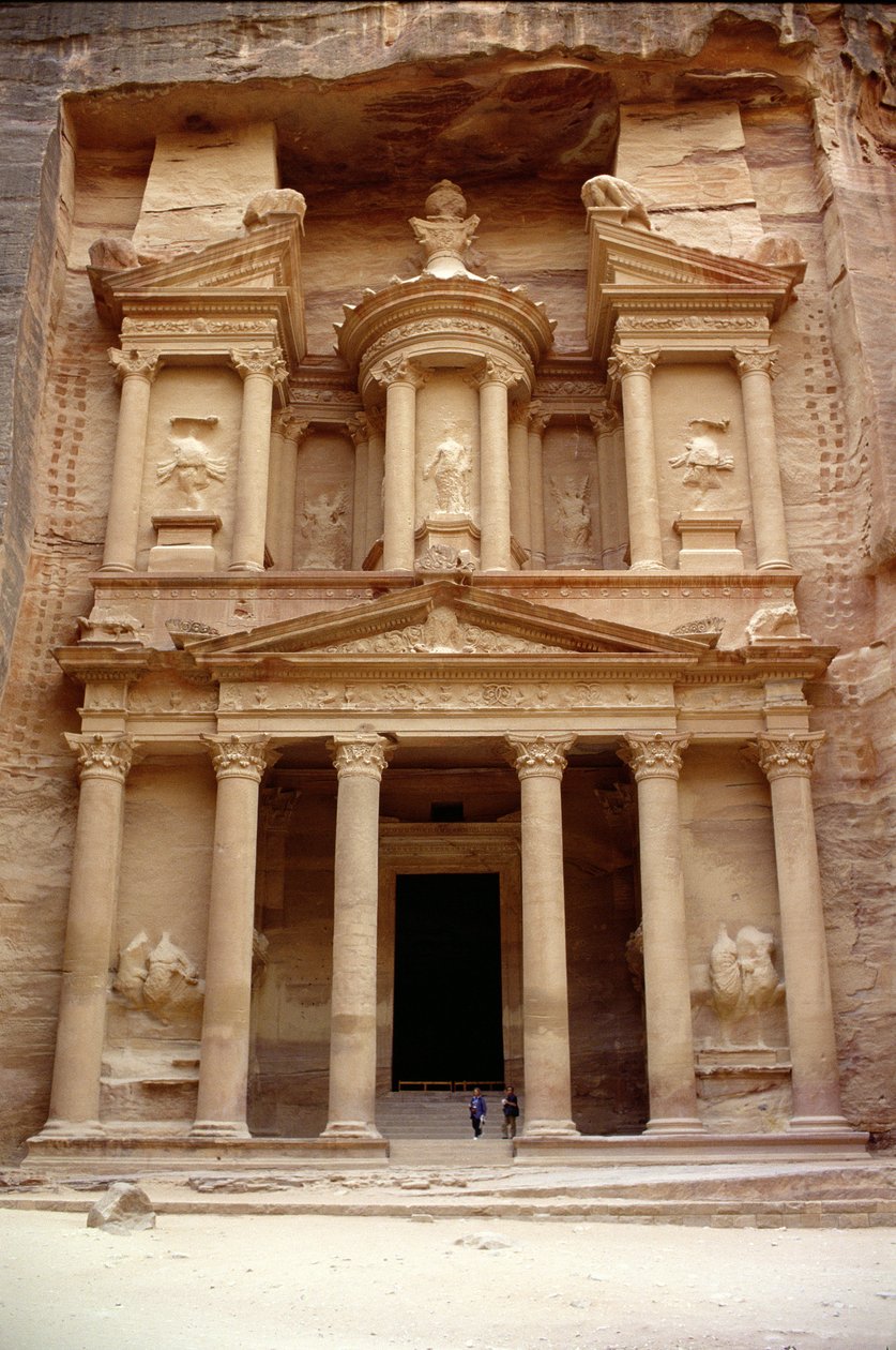 Facciata del Khazneh Firaoun da Nabatean
