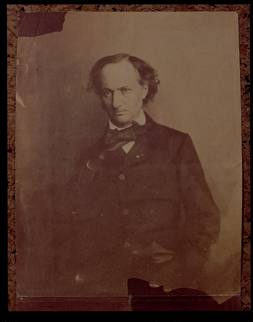 Charles Baudelaire (1820-1867), poeta francese, ritratto fotografico da Nadar