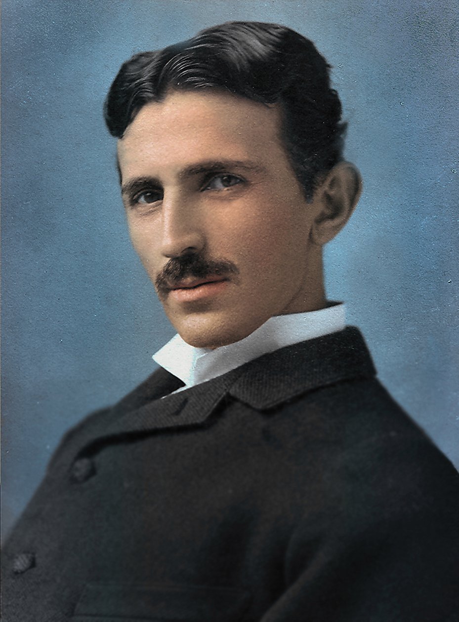 Ritratto di Nikola Tesla, 1890 da Napoleon Sarony