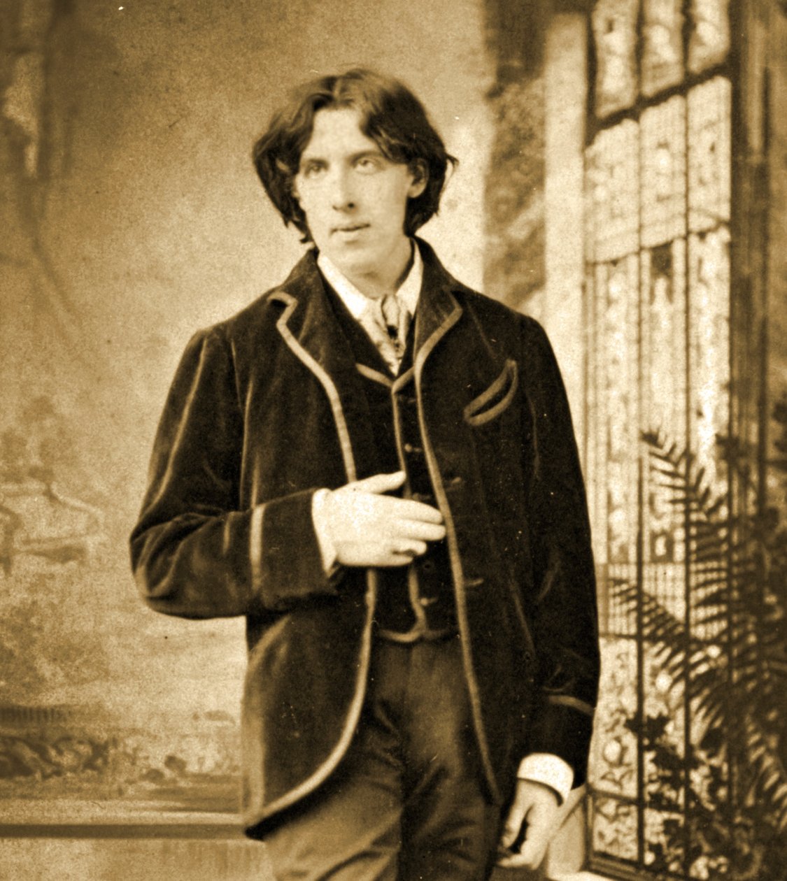 Ritratto di Oscar Wilde c. 1882 da Napoleon Sarony