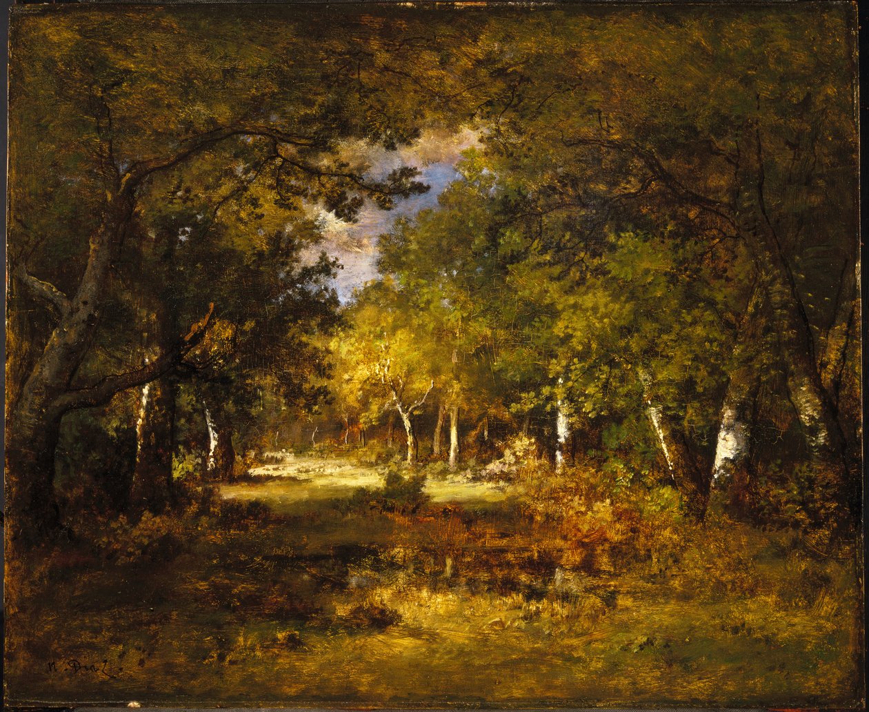 Scena forestale, c.1844-60 da Narcisse Virgile Diaz de la Peña