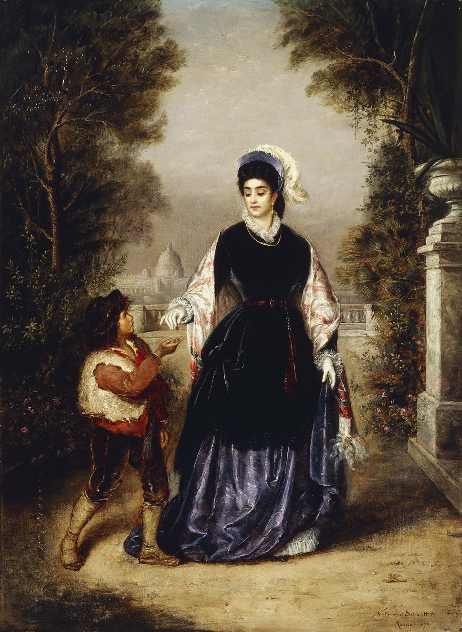 La signora generosa, 1874 da Nathanial Schmitt
