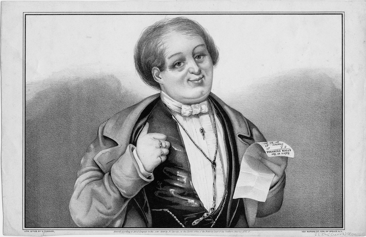 [Stocks up], pubblicato da N. Currier, New York, 1849 da Nathaniel Currier