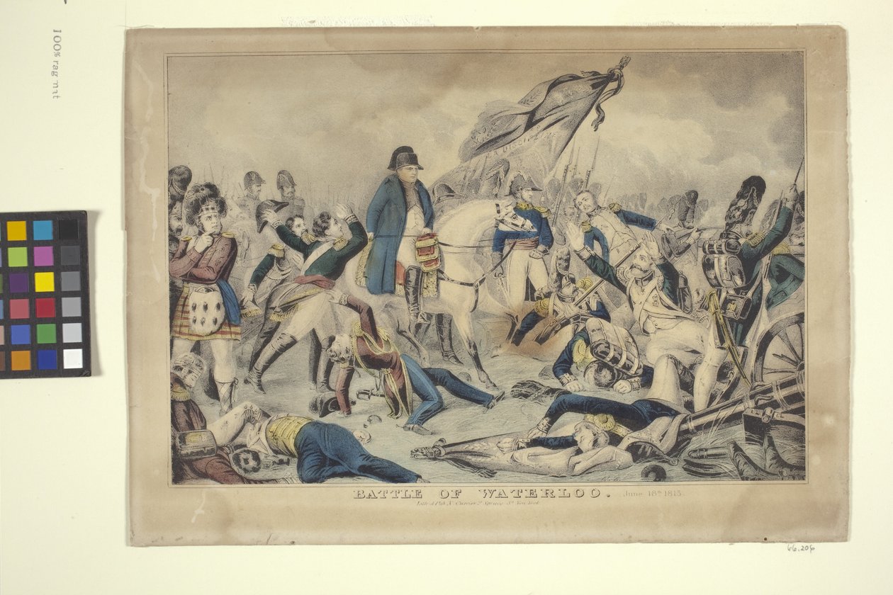 Battaglia di Waterloo, 18 giugno da Nathaniel Currier