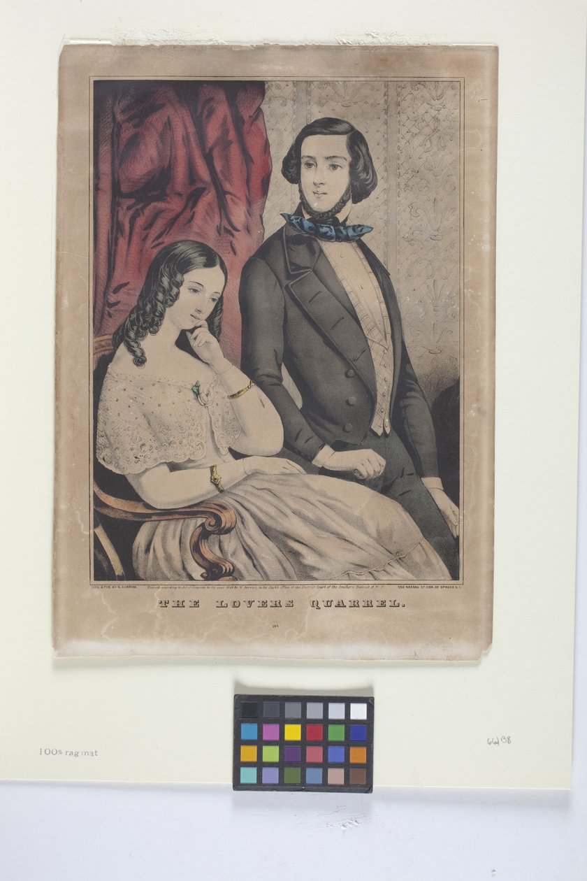 Il litigio degli amanti da Nathaniel Currier