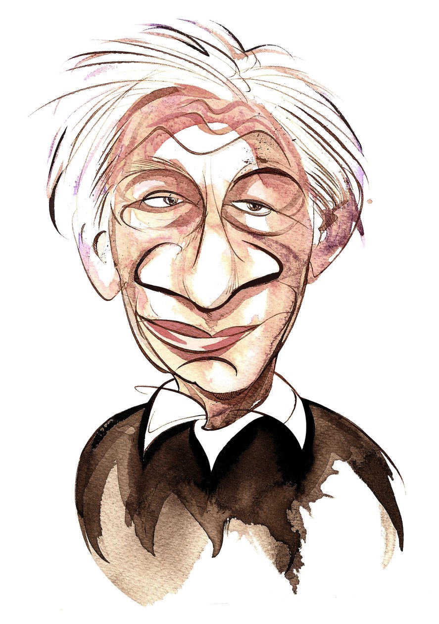 Alexander Goehr - caricatura a colori da Neale Osborne