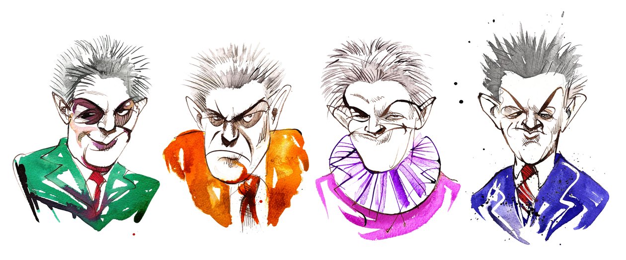 Carl Nielsen, caricatura da Neale Osborne