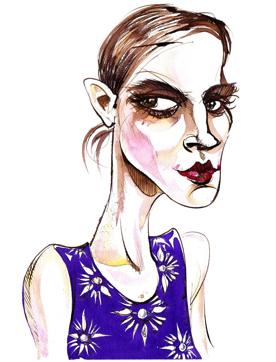 Emma Watson - caricatura da Neale Osborne