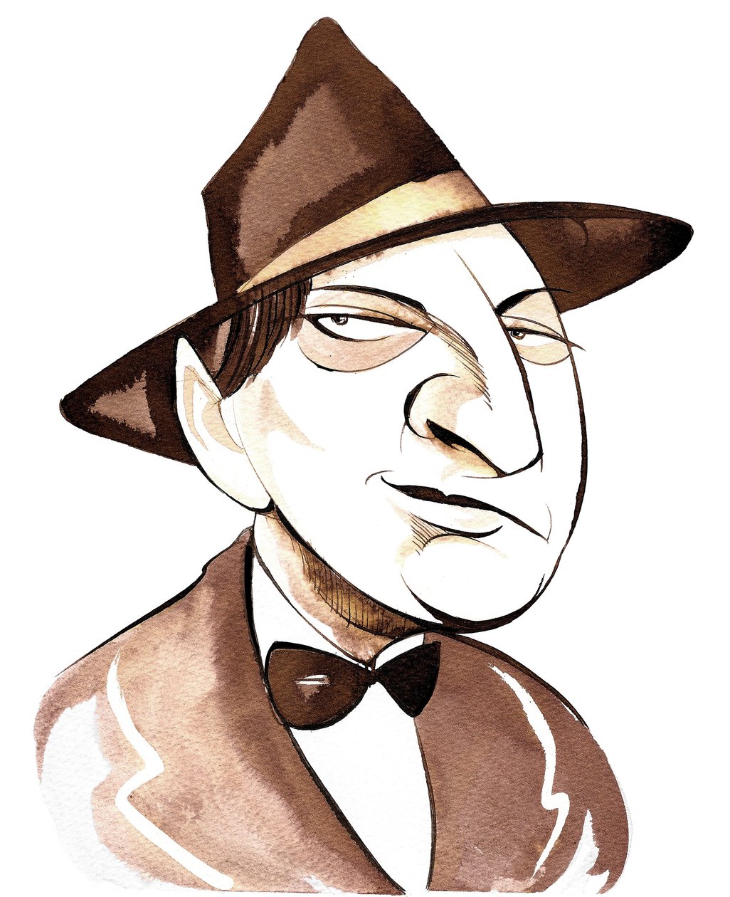 Erich Wolfgang Korngold, caricatura da Neale Osborne