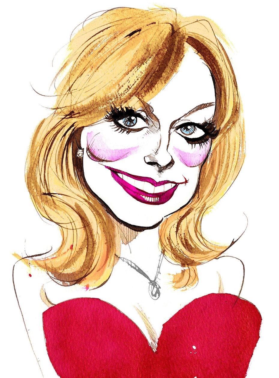 Katherine Jenkins, cantante gallese; caricatura da Neale Osborne