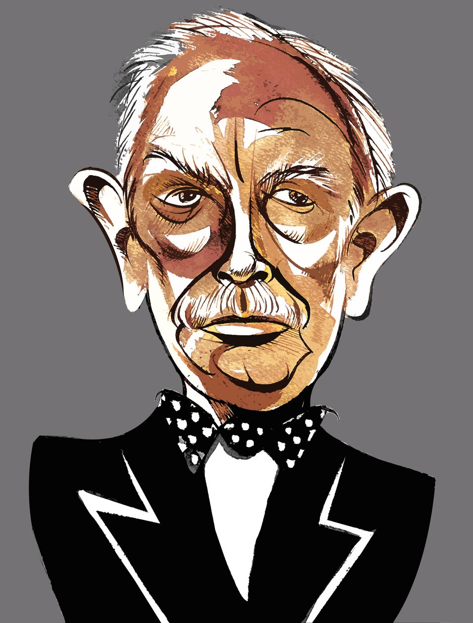 Richard Strauss - caricatura a colori da Neale Osborne