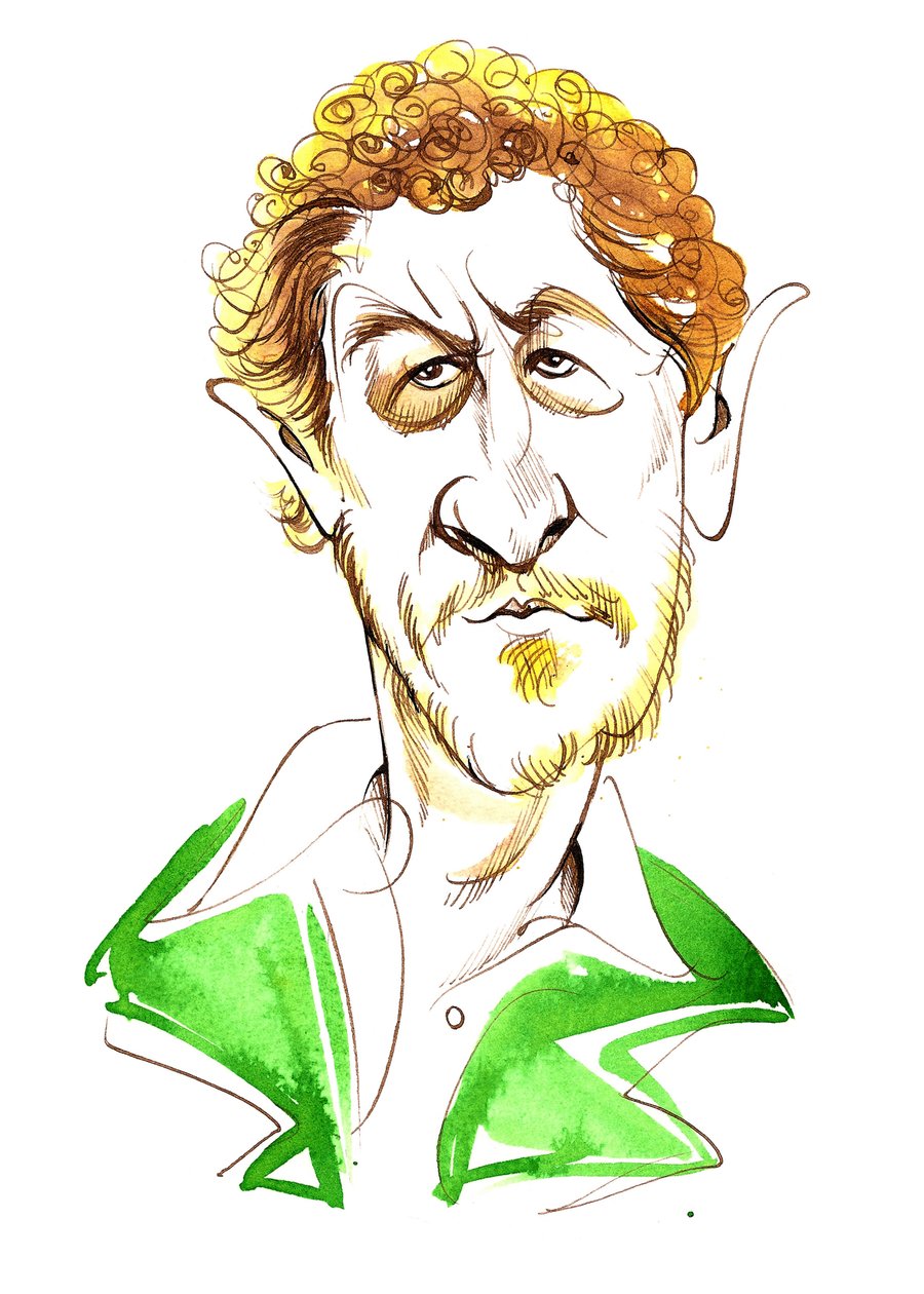 Sebastian Faulks - caricatura da Neale Osborne