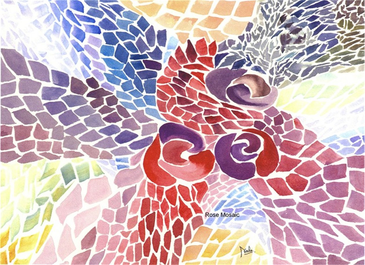 Mosaico di rose da Neela Pushparaj