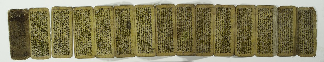 Manoscritto a fisarmonica da Nepalese School