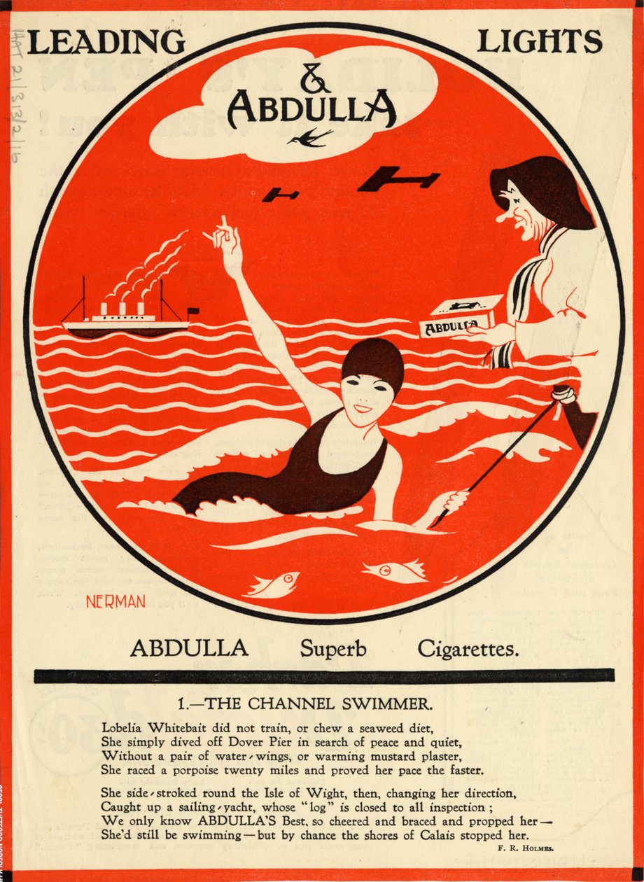 Sigarette Abdulla, anni 1920 da Nerman