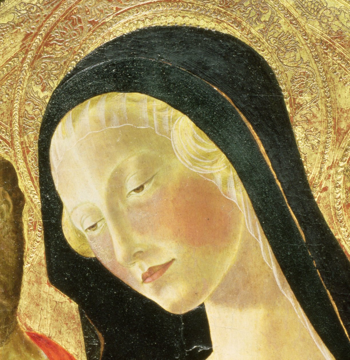 Madonna con Bambino (tempera su pannello) (dettaglio) da Neroccio di Landi