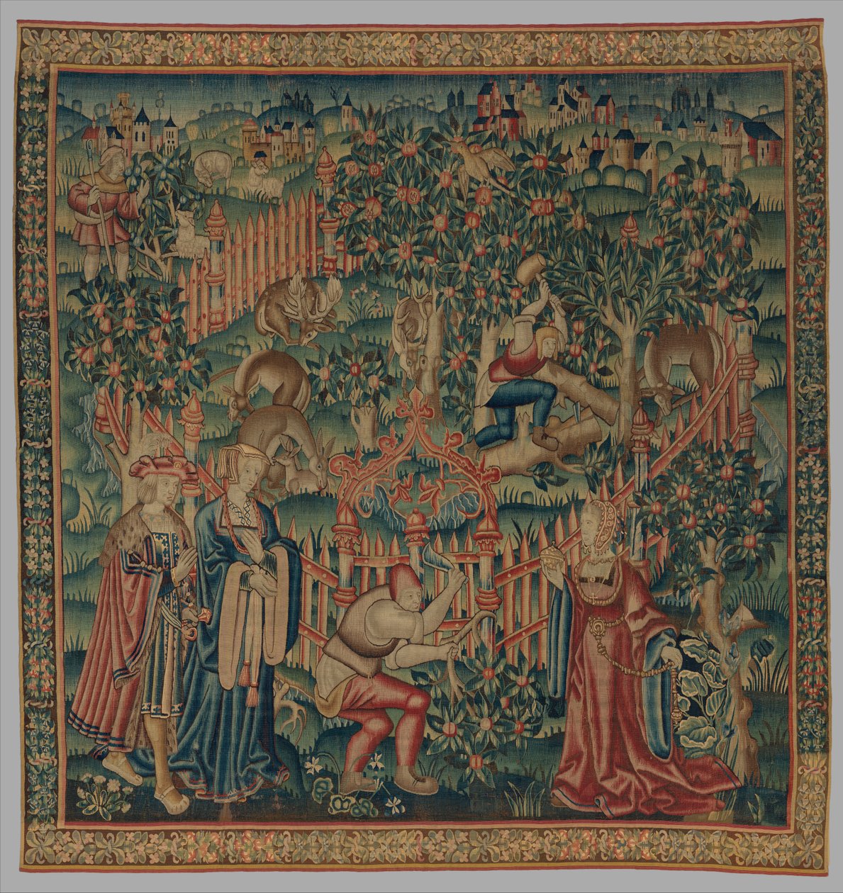 Boscaioli che lavorano in un parco dei cervi, c.1515-35 da Netherlandish School
