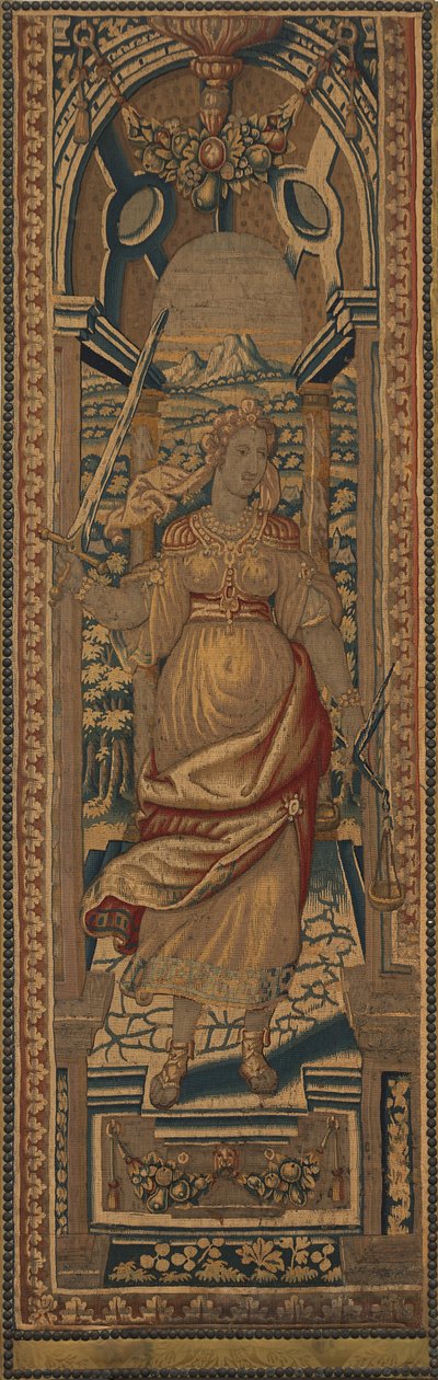 Le quattro virtù cardinali: Giustizia da Netherlandish 16th Century