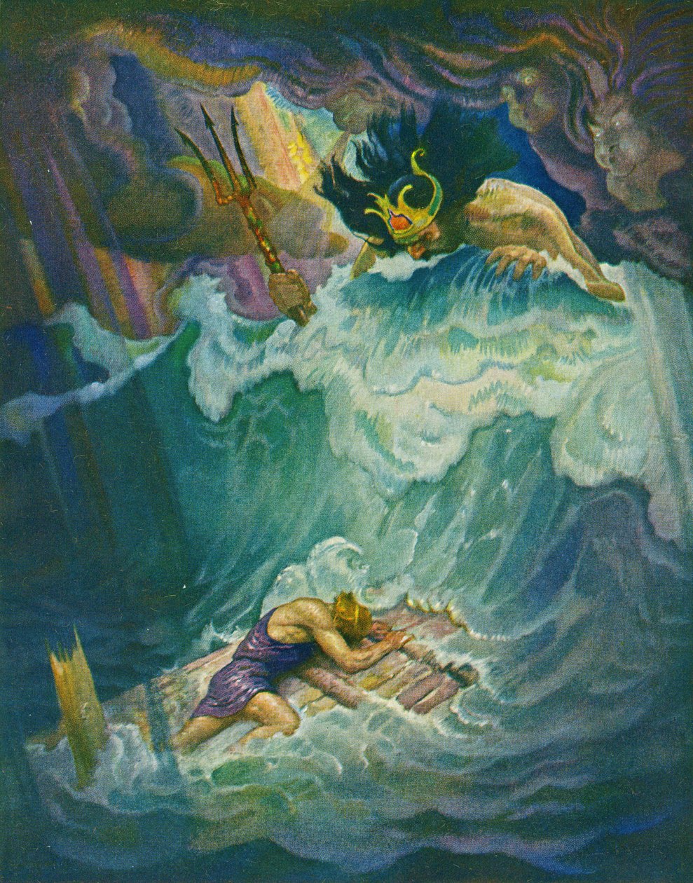 La zattera di Ulisse da Newell Convers Wyeth