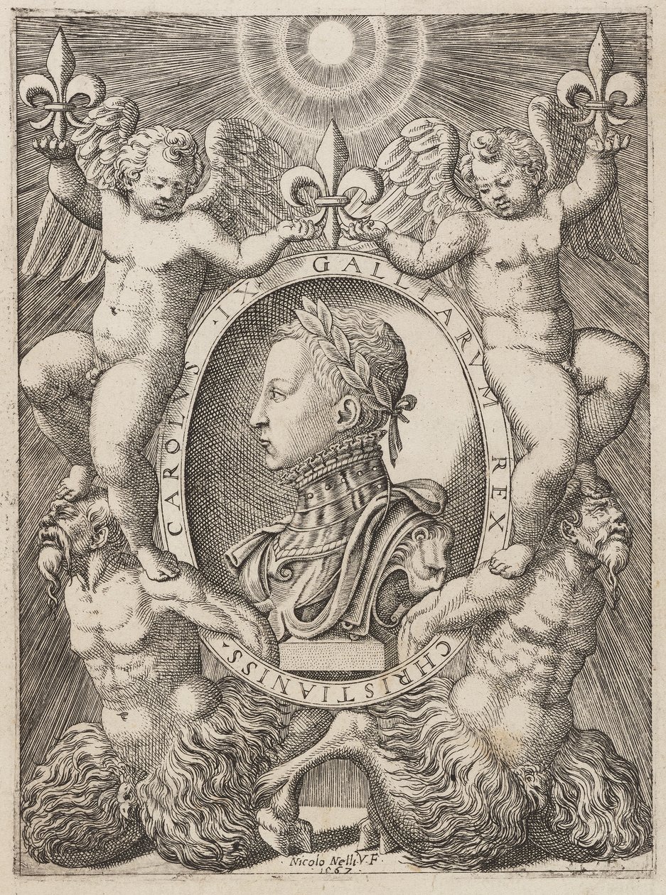 Carlo IX di Francia, pub. c.1567 da Niccolò Nelli