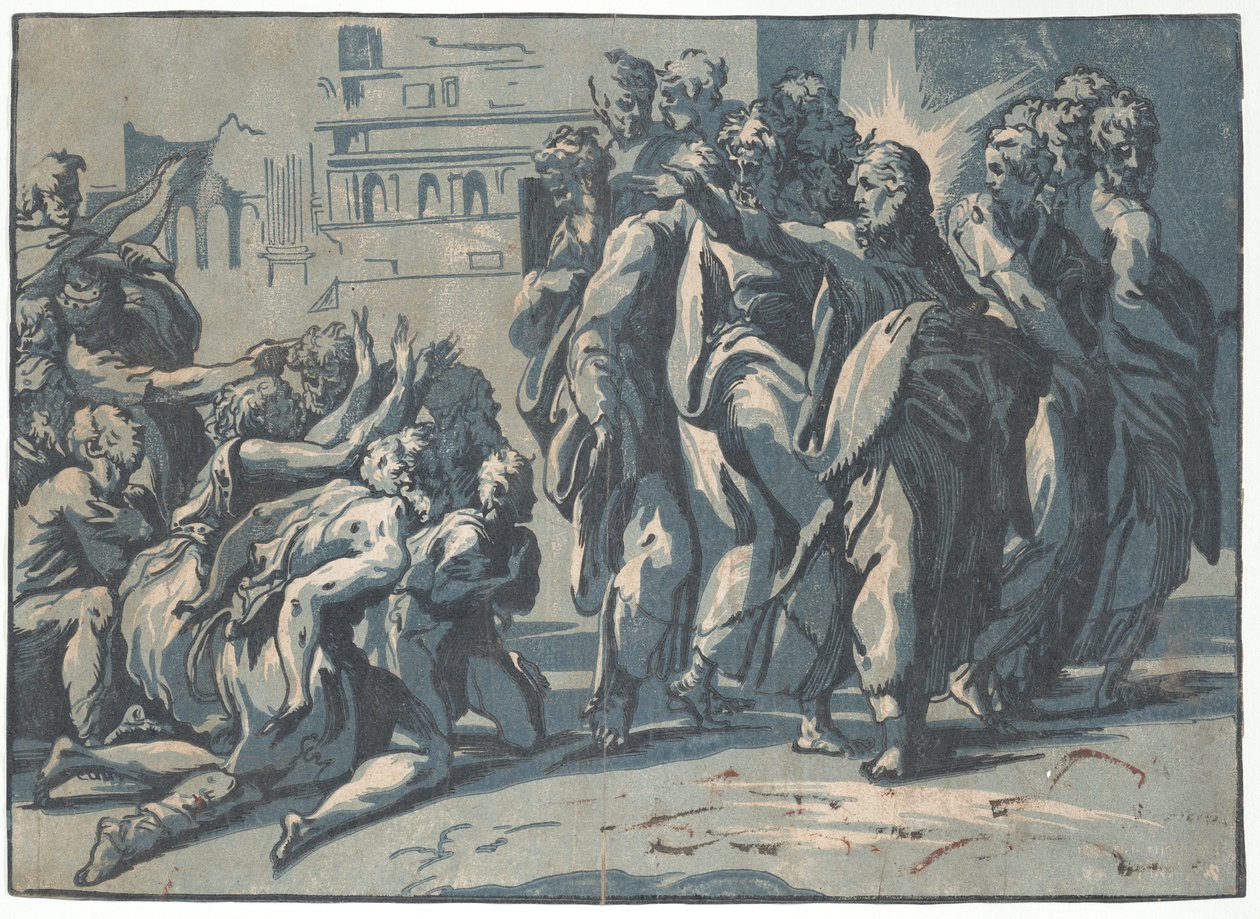 Cristo guarisce i lebbrosi da Niccolo Vicentino