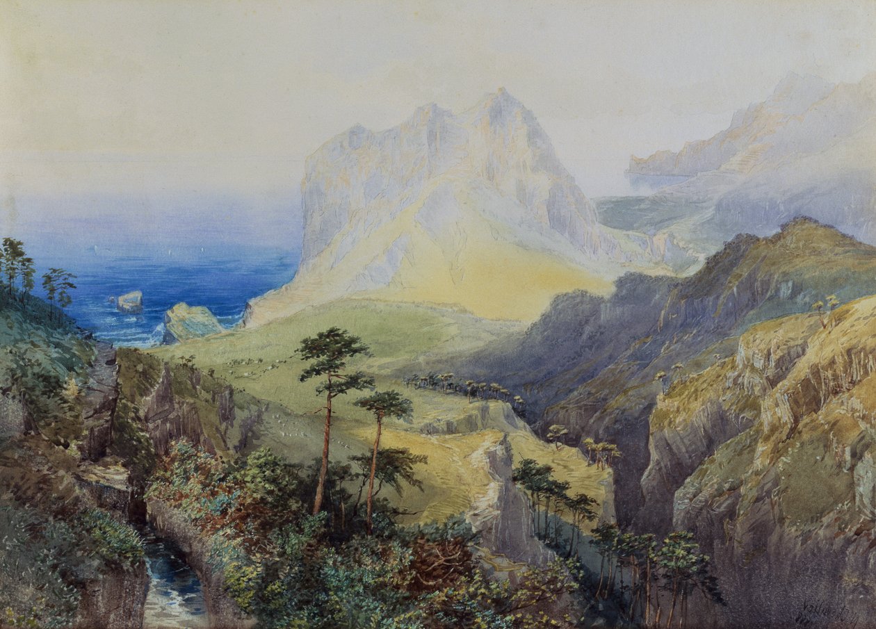 Scena costiera da Nicholas Chevalier