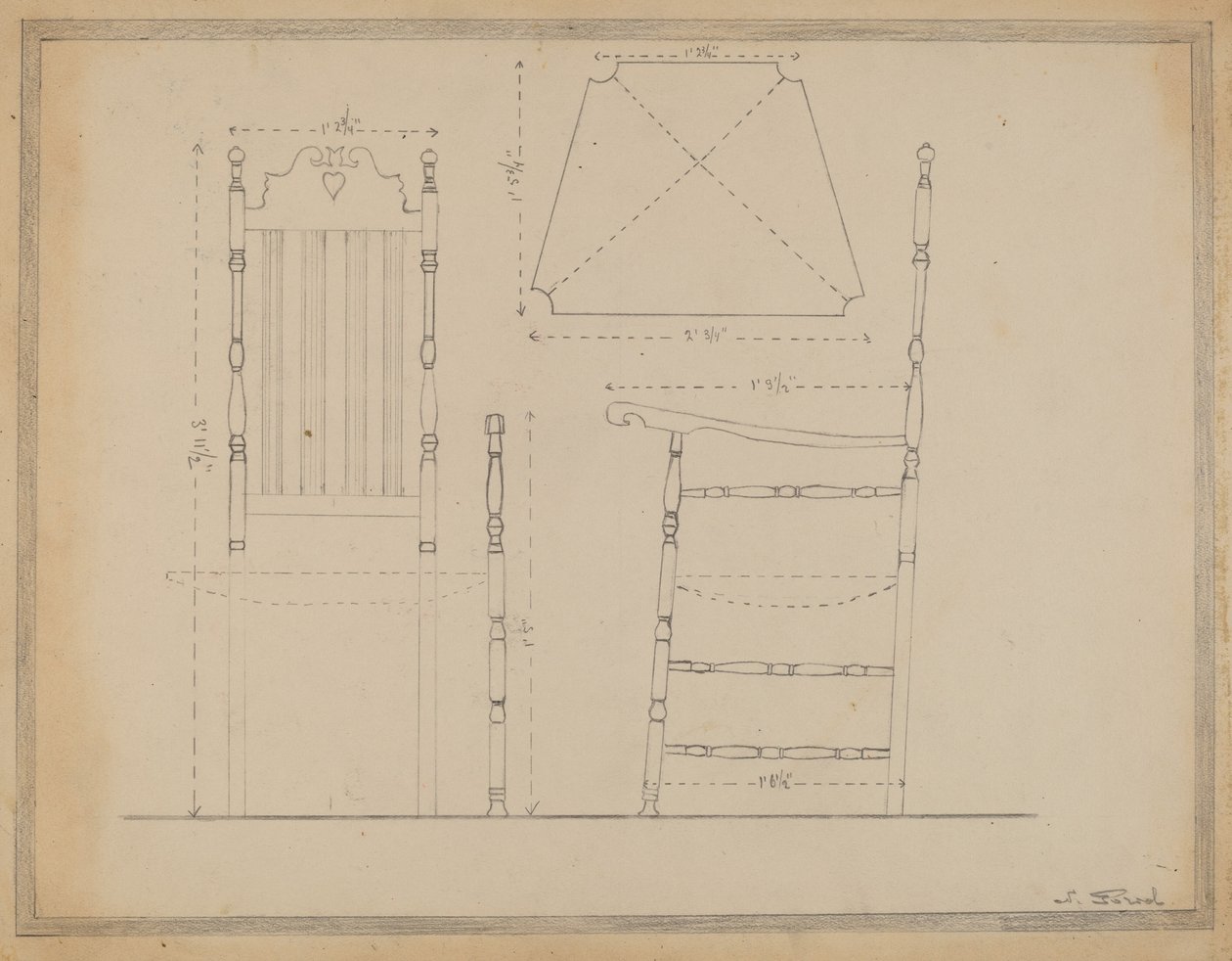 Disegno di sedia da Nicholas Gorid
