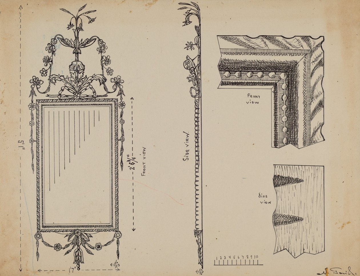 Cornice per uno specchio da Nicholas Gorid
