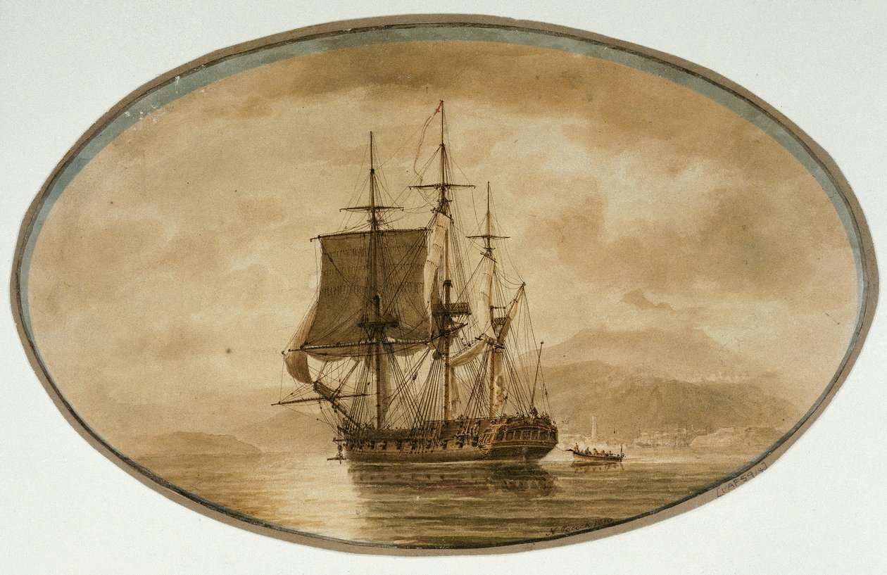 Britannia in partenza da Nicholas Pocock