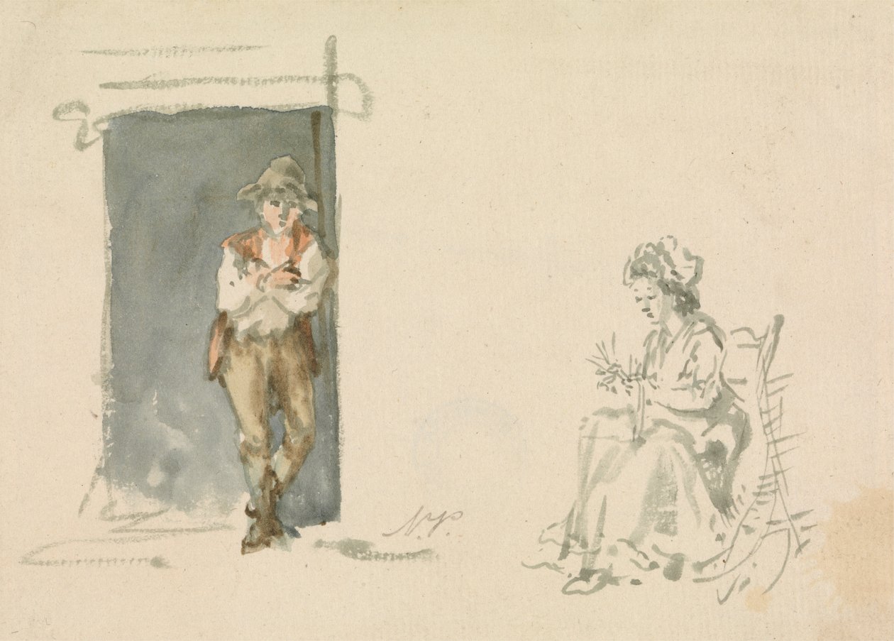 Studi di figura: ragazzo in piedi da Nicholas Pocock