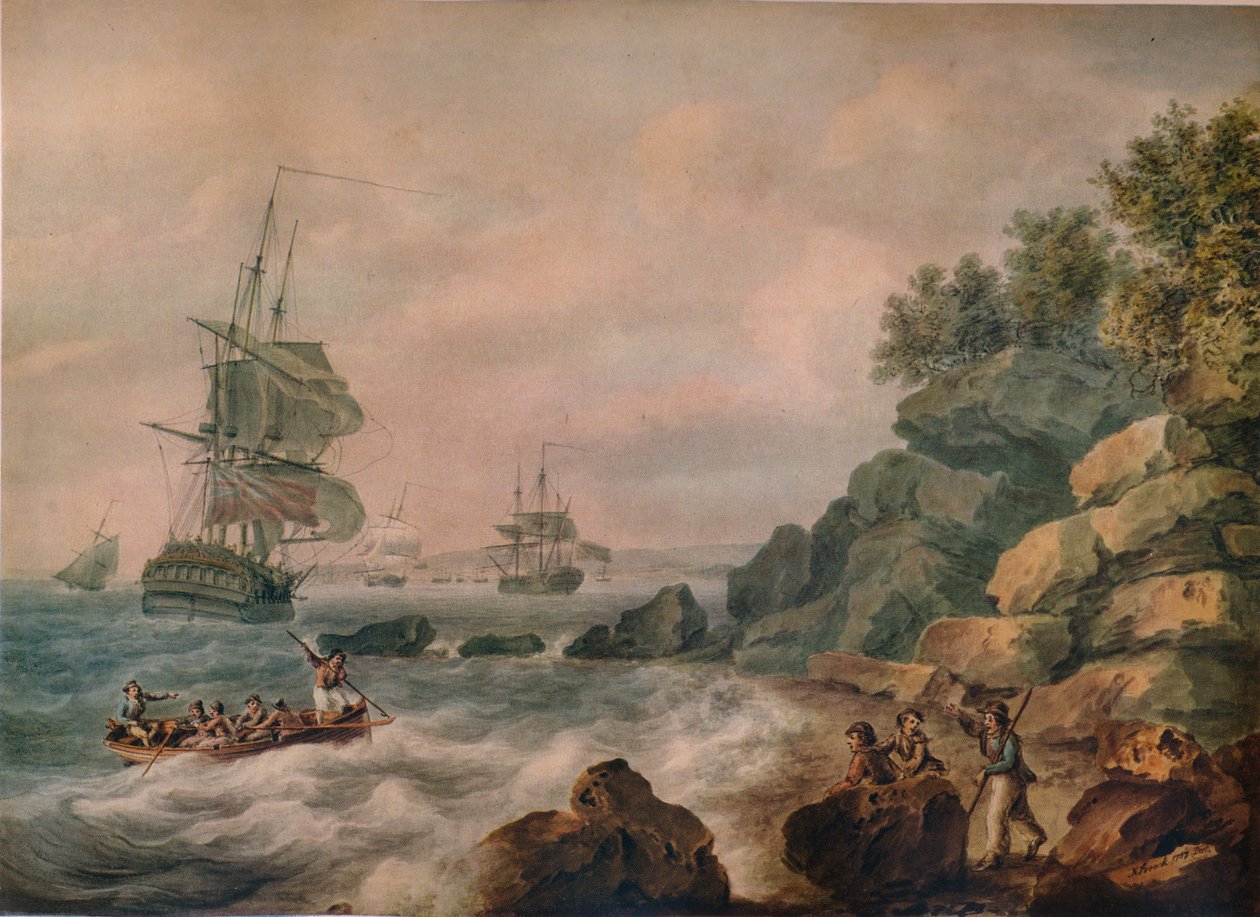 Nel Canale di Bristol, 1787 da Nicholas Pocock