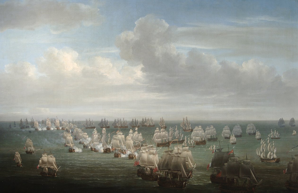 La Battaglia di Trafalgar da Nicholas Pocock