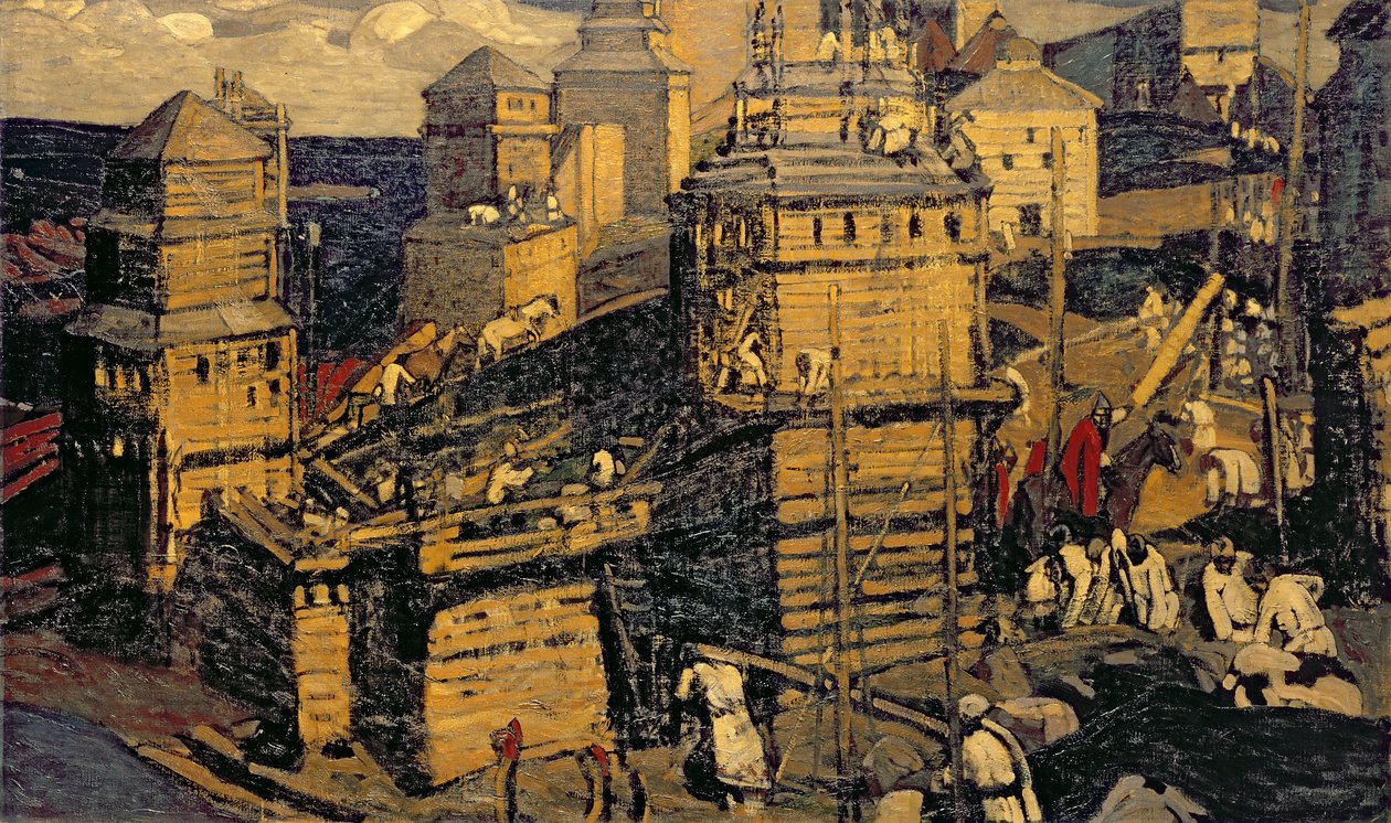 Costruendo la città da Nicholas Roerich