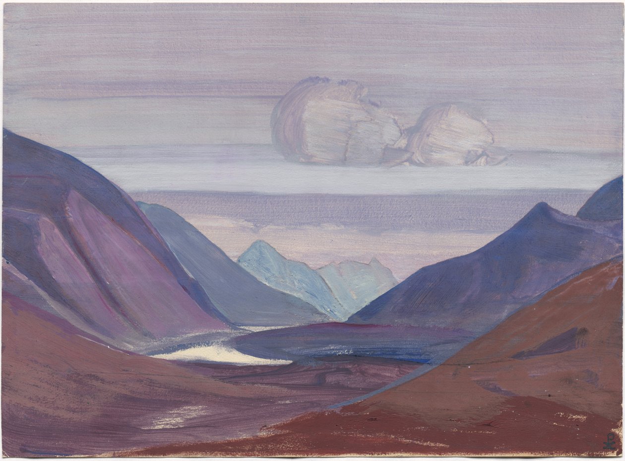 Fiume Chandra, studio, 1931 da Nicholas Roerich