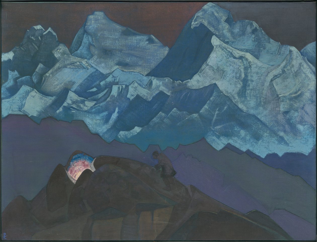 Fiore di fuoco, serie "Il suo paese", 1924 da Nicholas Roerich