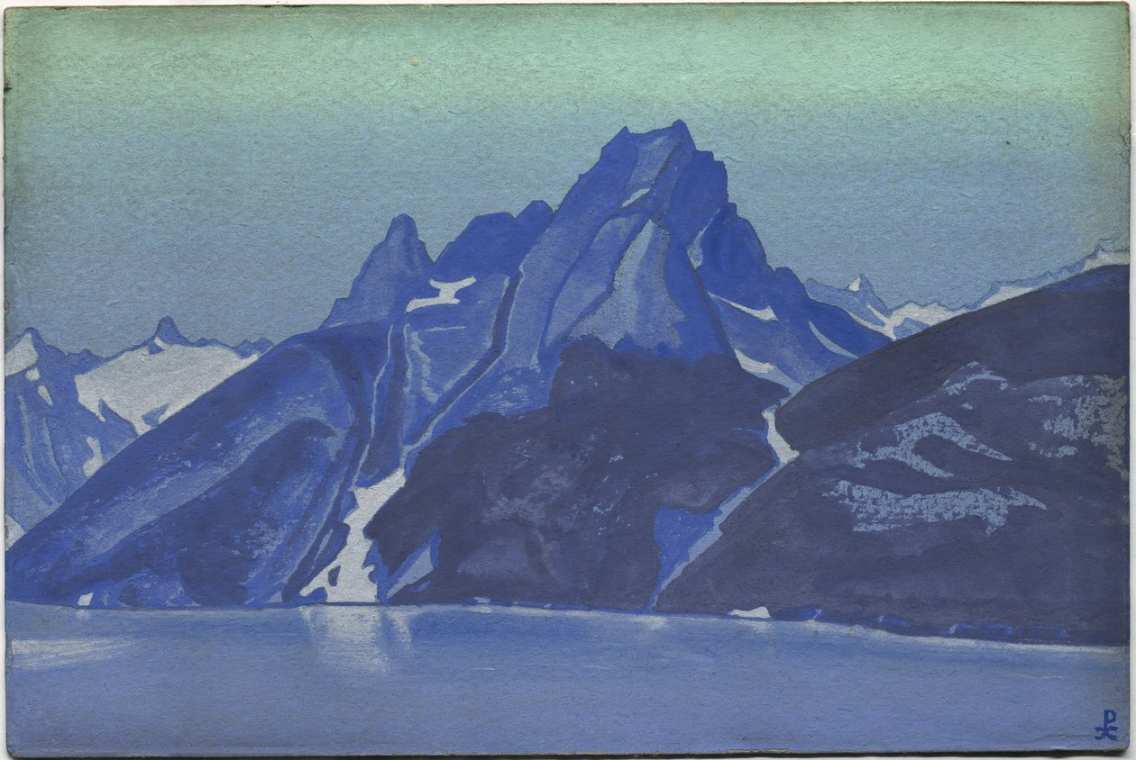 Lago dei Naga, Kashmir, 1936 da Nicholas Roerich