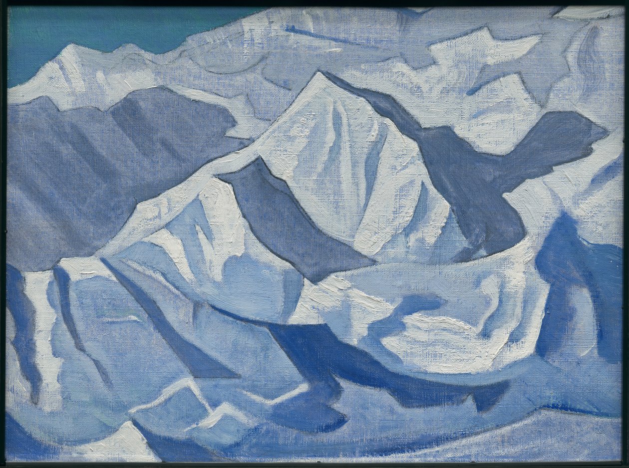 Ascesa innevata, serie "Himalayana", 1924 da Nicholas Roerich