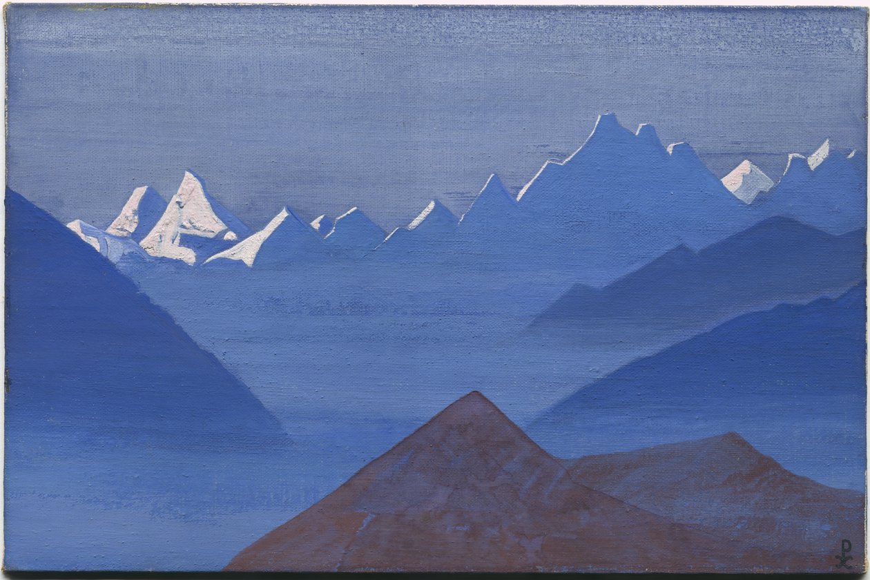 Tramonto, serie "Kuluta", 1931 da Nicholas Roerich