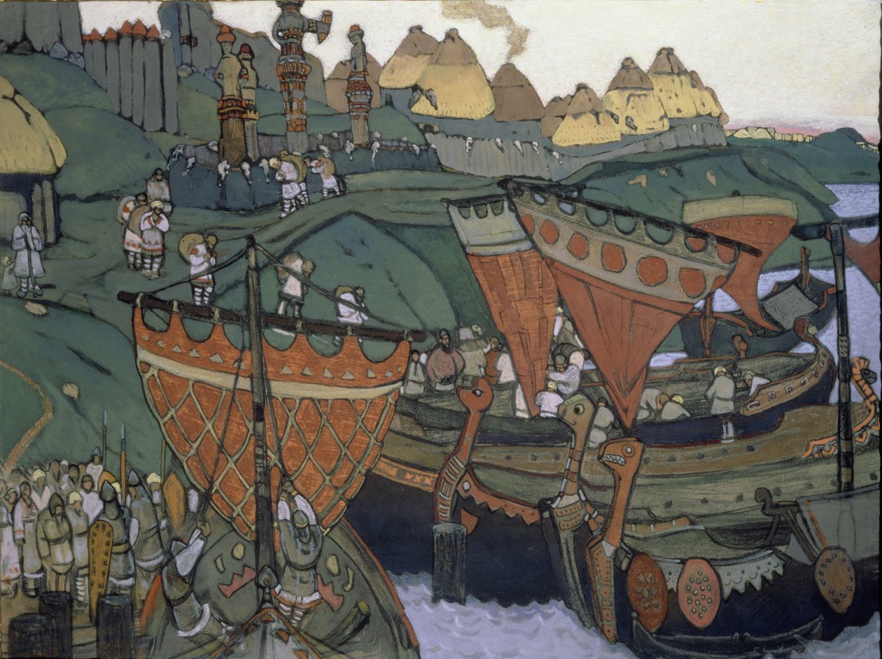 Gli Slavi sul Dnepr da Nicholas Roerich