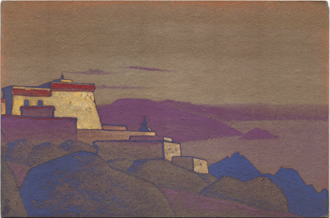 Tibet, Monastero Gelukpa, 1936 da Nicholas Roerich